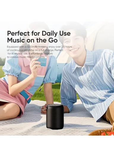 Fabric Mesh BT Speaker with Ambient Light Stereo Sound Multi-Connection Portable Speaker S56