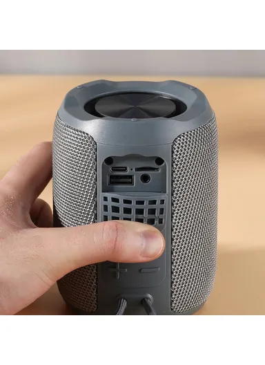 Portable Wireless Subwoofer Bluetooth-compatible Mini Speaker with Hanging Loop TG679 - Black