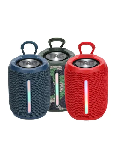 Portable Wireless Subwoofer Bluetooth-compatible Mini Speaker with Hanging Loop TG679 - Blue