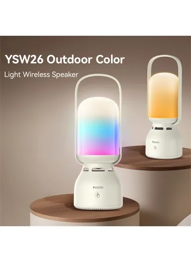 Outdoor Bluetooth-Compatible Speaker Portable Wireless Music Player with 11 Lighting Modes YSW26 