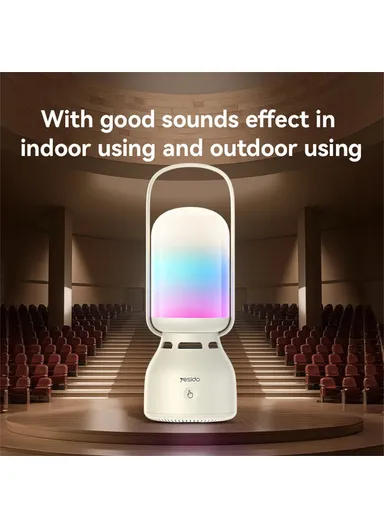 Outdoor Bluetooth-Compatible Speaker Portable Wireless Music Player with 11 Lighting Modes YSW26 