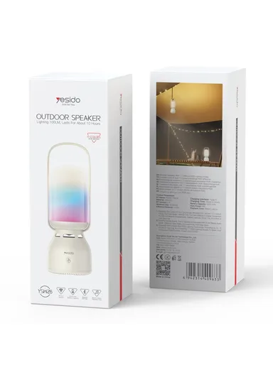 Outdoor Bluetooth-Compatible Speaker Portable Wireless Music Player with 11 Lighting Modes YSW26 