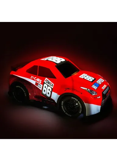 24 2WD Remote Control Racing Car Children Toy RC Car with Cool Light - Red Q240 1 