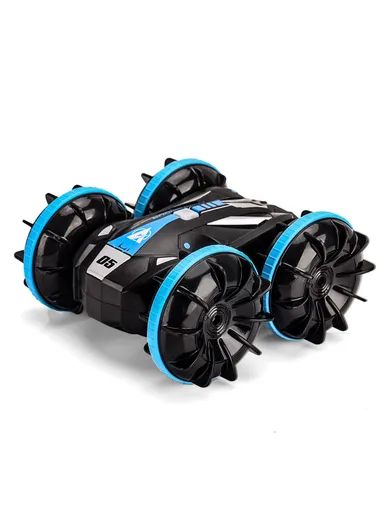 2.4G Remote Control Car Double-sided Tumbling Four-wheel Amphibious Stunt RC Car Children Toy Q113 