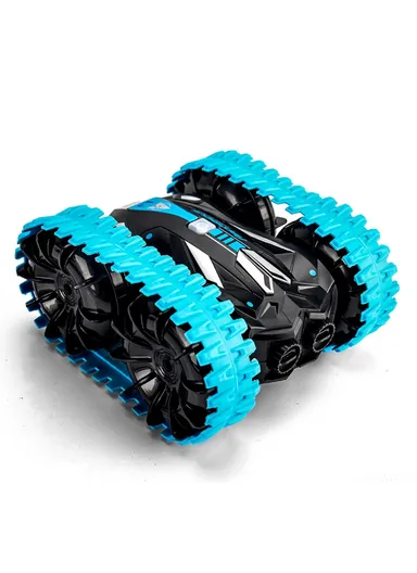 2.4G Remote Control Car Double-sided Tumbling Four-wheel Amphibious Stunt RC Car Children Toy Q113 