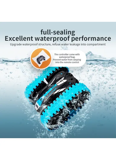 2.4G Remote Control Car Double-sided Tumbling Four-wheel Amphibious Stunt RC Car Children Toy Q113 