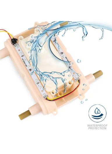 2.4G Remote Control Stunt Car Amphibious Vehicle with 7 Color LED Lights (CE / CPC / EN71 / ASTM / CPSIA Certified) JC014  - Transparent Blue  