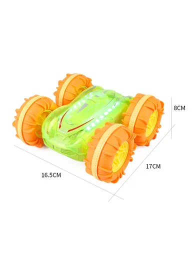 2.4G Remote Control Stunt Car Amphibious Vehicle with 7 Color LED Lights (CE / CPC / EN71 / ASTM / CPSIA Certified) JC014  - Transparent Blue  