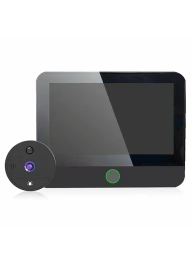 4.3-inch WiFi Peephole Door Viewer Night Vision Motion Detection 1080P Door Camera S52 