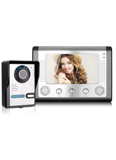 7-inch Wired Video Doorbell Home Intercom Kit, EU Plug 801FA11 