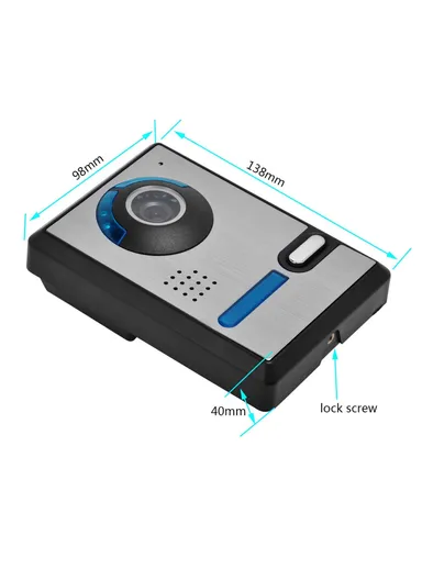 7-inch Wired Video Doorbell Home Intercom Kit, EU Plug 801FA11 