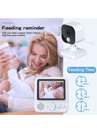 Baby Monitor 2.8 inch Indoor Security Camera Two-Way Audio, Lullabies - EU Plug ABM900