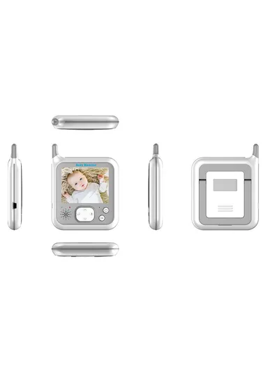 Baby Safety Monitor 3.2-inch Wireless Digital Monitor Two-way Intercom Room Temperature Detection - EU Plug VB607