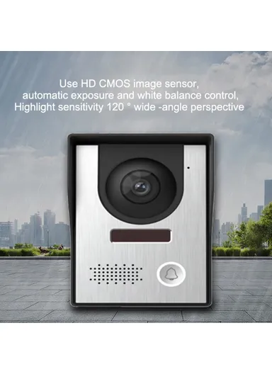 N1 7 Inches Doorbell Camera Video Intercom System for Villa Home Office Apartment - EU Plug