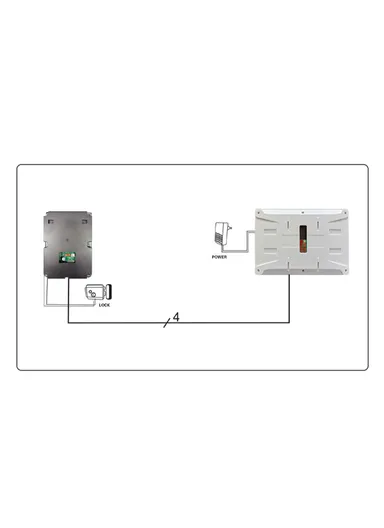 N1 7 Inches Doorbell Camera Video Intercom System for Villa Home Office Apartment - EU Plug