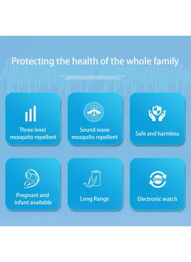 Mosquito Repellent Smart Watch, Blood Pressure Heart Rate Health Monitoring Sports Bracelet Q3 