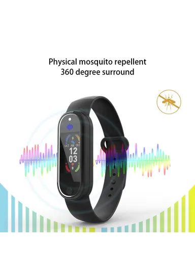 Mosquito Repellent Smart Watch, Blood Pressure Heart Rate Health Monitoring Sports Bracelet Q3 