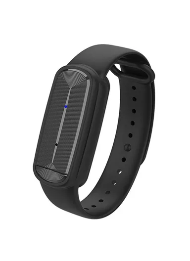 Electronic Ultrasonic Mosquito Repellent Bracelet Outdoor Anti-Mosquito Pest Control Wristband M90  - Black