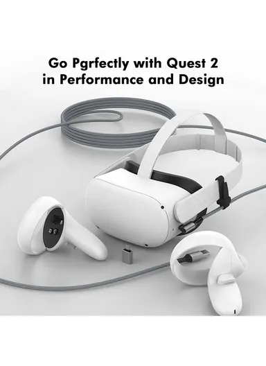 5m Link Cable for Oculus Quest  /  Quest 2  /  Pico Neo2  /  Neo3 VR Headset 5Gbps High-Speed Data Transfer Fast Charger Cord - Grey