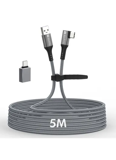 5m VR Headset Data Cable Elbow Type-C High-Speed USB3.2 Braided Charging Cord TYLC2 