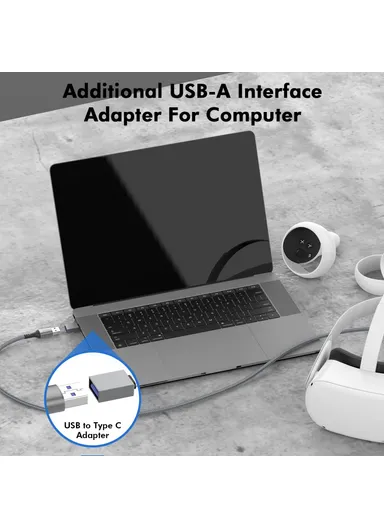 5m VR Headset Data Cable Elbow Type-C High-Speed USB3.2 Braided Charging Cord TYLC2 