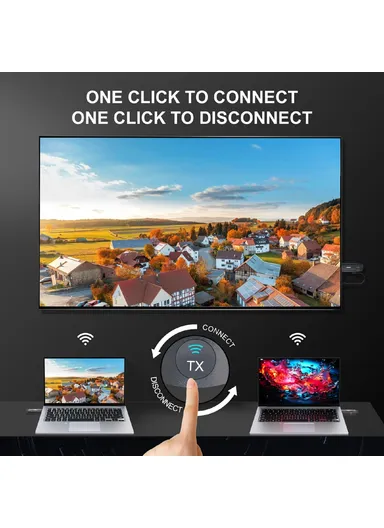 Wireless HDMI Extender High Definition Extension Video Transmitter Receiver Set 093 - Black