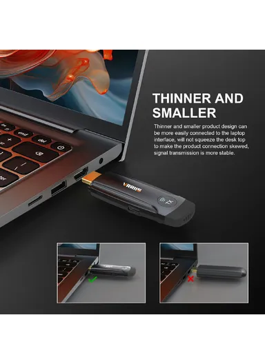 Wireless HDMI Extender High Definition Extension Video Transmitter Receiver Set 093 - Black