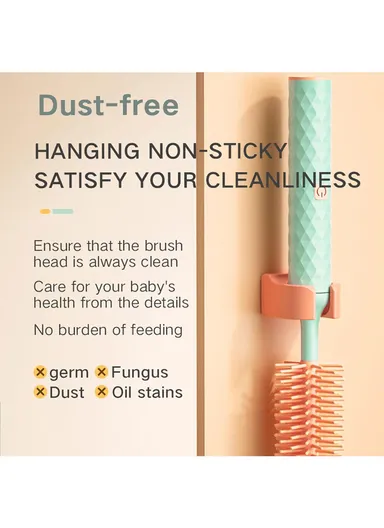 4-in-1 Electric Baby Bottle Brush Set Nipple Brush Straw Cleaner Brush Cleaning Set (BPA-Free, No FDA Certificate) - Pink