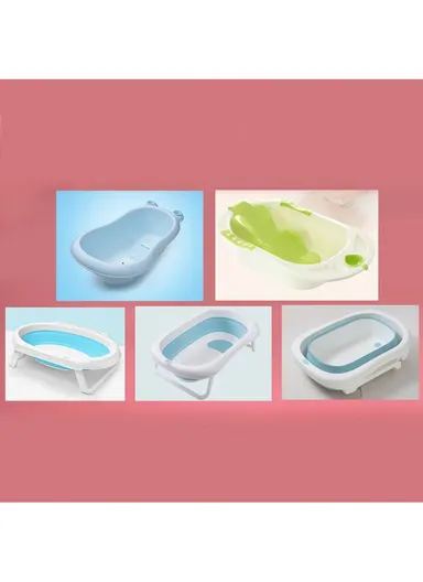 Newborn Baby Bath Seat Support Net Bathtub Sling Shower Mesh Bathing Cradle - Pink