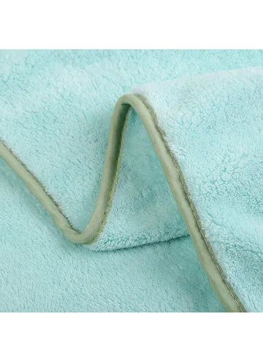 90x90cm Newborn Baby Bath Towel Soft Absorbent Cartoon Hooded Bathrobe Blanket Infant Towel - Green