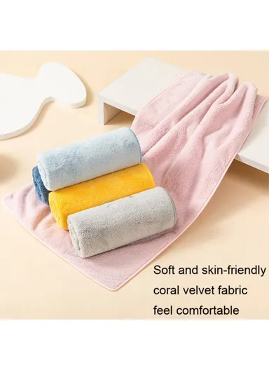 Thickened Towel Ultra Soft Absorbent Towel Newborn Bath Face Towel Baby Washcloths - Grey