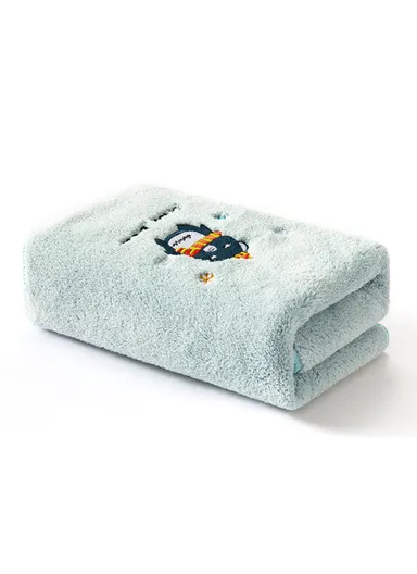 Thickened Towel Ultra Soft Absorbent Towel Newborn Bath Face Towel Baby Washcloths - Light Green