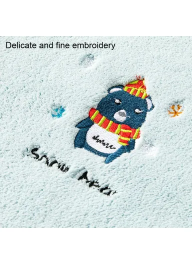 Thickened Towel Ultra Soft Absorbent Towel Newborn Bath Face Towel Baby Washcloths - Light Green