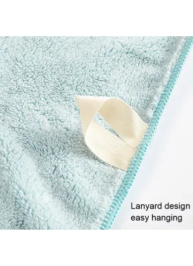 Thickened Towel Ultra Soft Absorbent Towel Newborn Bath Face Towel Baby Washcloths - Blue