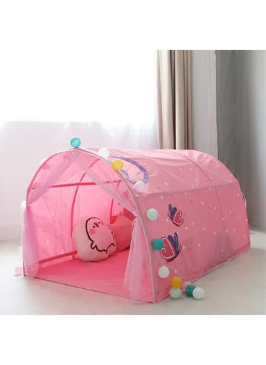 Kid's Bed Curtain Net Large Fairy Playhouse Gift Play Tent for Children Baby Toddlers Kids Reading PlayingTG-BM002 - Pink