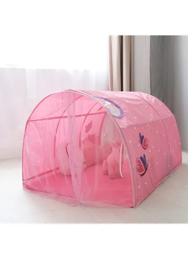 Kid's Bed Curtain Net Large Fairy Playhouse Gift Play Tent for Children Baby Toddlers Kids Reading PlayingTG-BM002 - Pink