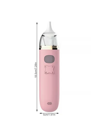 Infant Nasal Aspirator Baby Silicone Electric Nose Aspirator Baby Nose Sucker Automatic Nose Cleaner - Pink