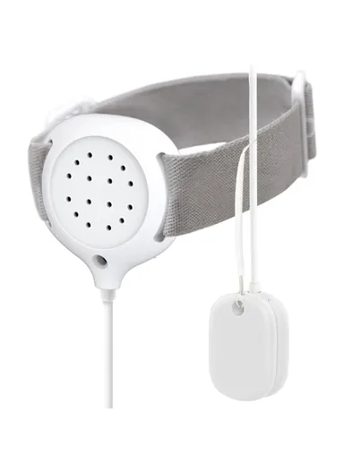 Magnetic Bedwetting Sensor Monitor for Kids Wired Night Pee Alarm with Sound and Vibration H-01A - White