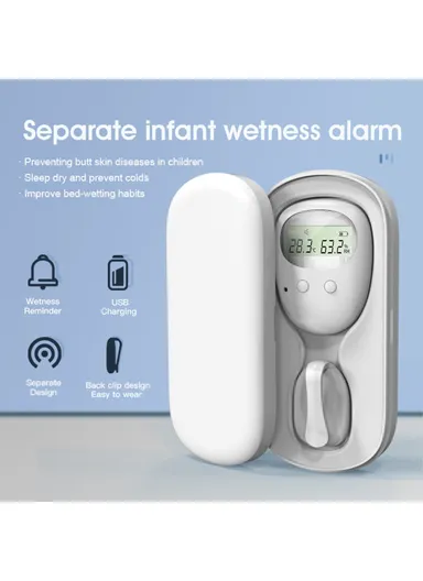 Wireless Detachable Bedwetting Alarm for Infants  /  Elderly 3 Modes Nighttime Urine Sensor (With Display Screen) TXQ-01