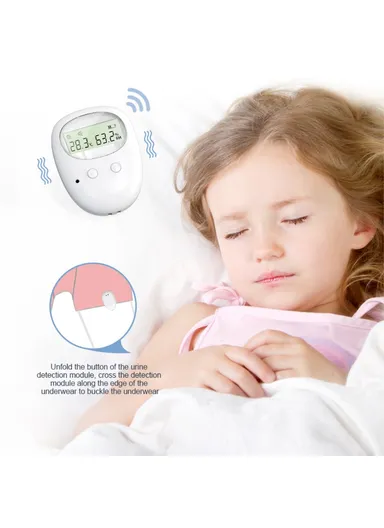 Wireless Detachable Bedwetting Alarm for Infants  /  Elderly 3 Modes Nighttime Urine Sensor (With Display Screen) TXQ-01