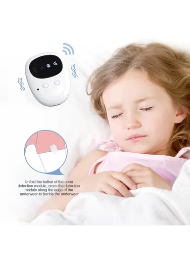 Wireless Detachable Bedwetting Alarm for Infants  /  Elderly 3 Modes Nighttime Urine Sensor (With Black Screen) TXQ-02