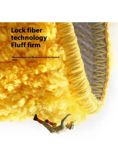 48 x 60cm Irregular Fruit Design Water Absorbent Bath Rug Machine Washable Non Slip Entrance Mat - Lemon