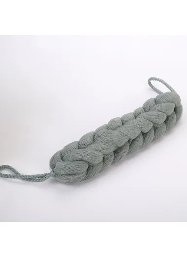 PE Bath Loofah Shower Sponge Soft Mesh Body Scrubber Long Strip Loofah DY17011 - Green