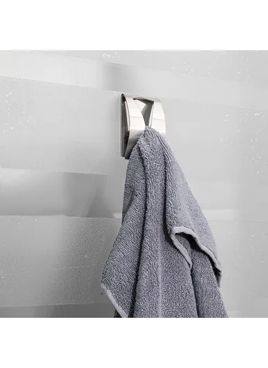 4Pcs For Kitchen Bathroom Self Adhesive Towel Hooks Drill Free Stainless Steel Hanger