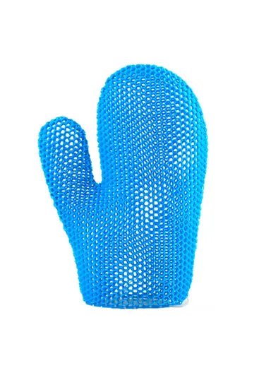 Exfoliating Bath Gloves TPU Skin Exfoliator for Body Exfoliating Body Scrub Gloves - Blue