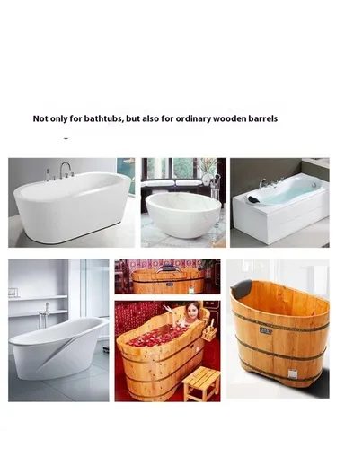 Bathroom Solid Bamboo Non Slip Bathtub Caddy Tray Multifunctional Spa Bath Organizer Rack (L70xW14.5xH4.5)cm - Bamboo Color