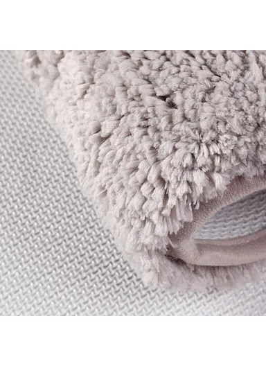 50x80cm Plush Bathroom Rug Thick Water Absorbent Non-Slip Doormat Bedroom Entrance Floor Mat - Blue