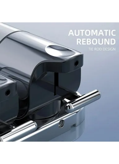 1000ml Stainless Steel Dual Head Soap Dispenser 1000ml Manual Push Pump Shampoo Body Wash - Red