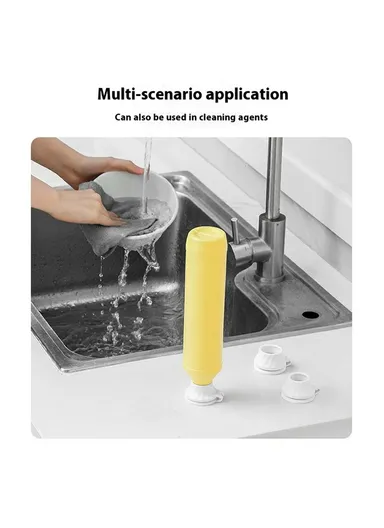 6Pcs Inverted Bottle Caps TPE Anti-Leak Dispenser Lids for Shampoo Conditioner Body Wash Kitchen Sauce Bottles - Black