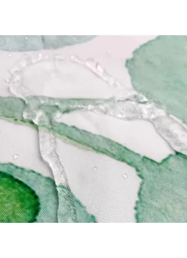 120x180cm Thicken Shower Curtain Fresh Plant Pattern Bathroom Polyester Shower Curtain - RD-03